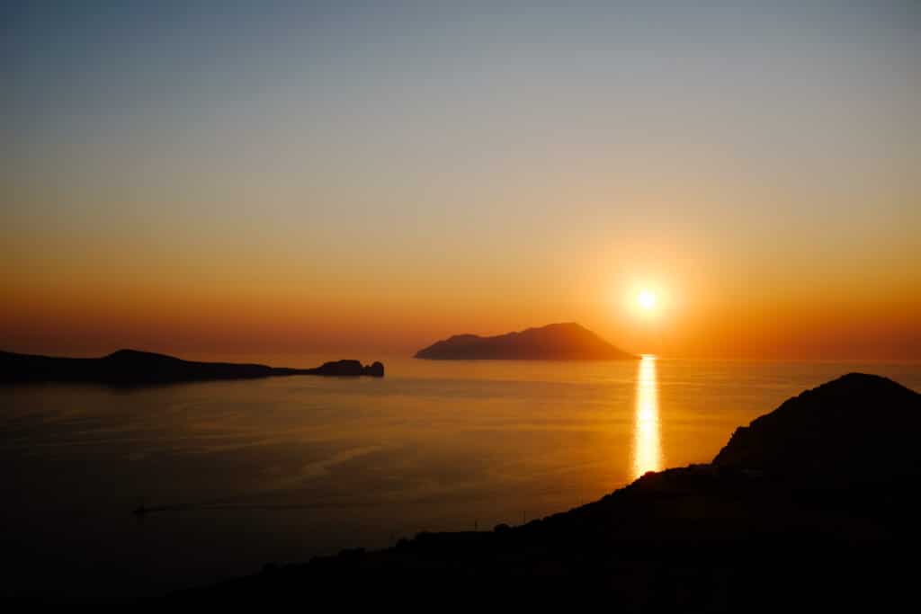 Sunset from Plaka, Milos